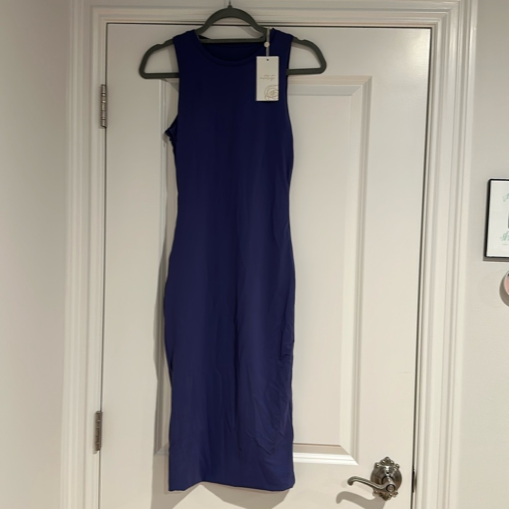 NWT - Vitality by Balance - Women’s Midi Tank Dress; The Ivy - Sapphire - S
